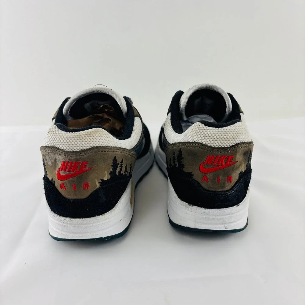 Nike Air Max 1 PRM Escape Treeline‎ Brown Black Sneaker Shoes Men's 8 FJ0698-100